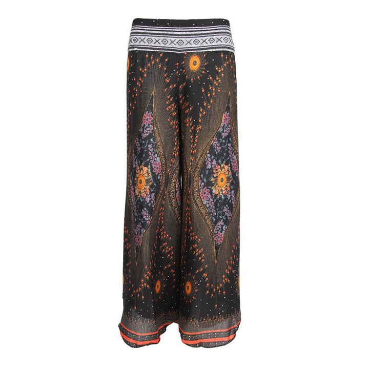 Peacock Print Trousers