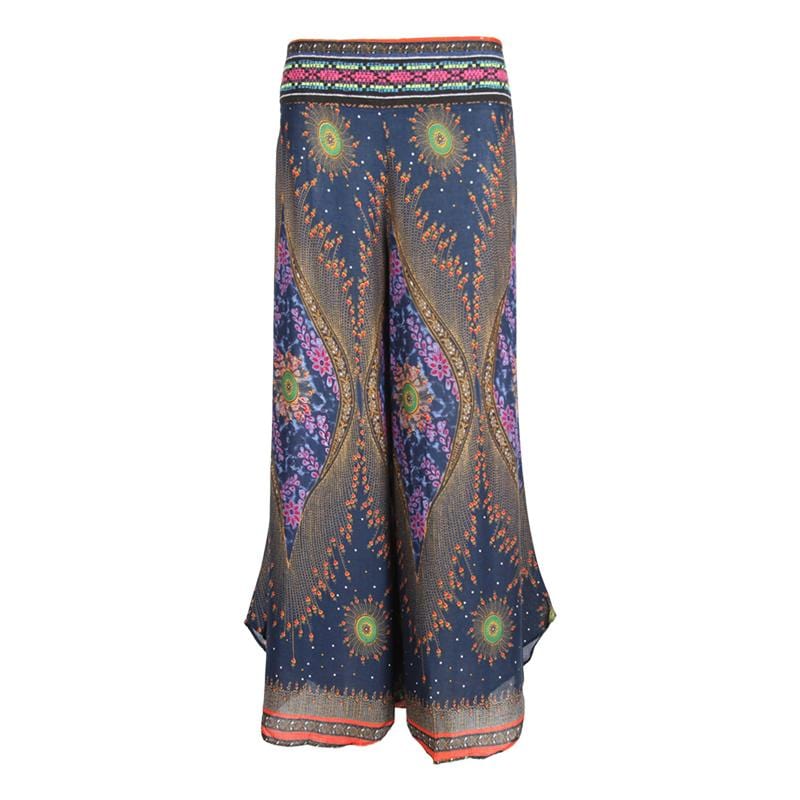 Peacock Print Trousers