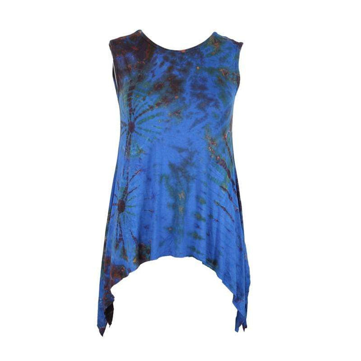 Tie Dye Batwing Sleeveless Top