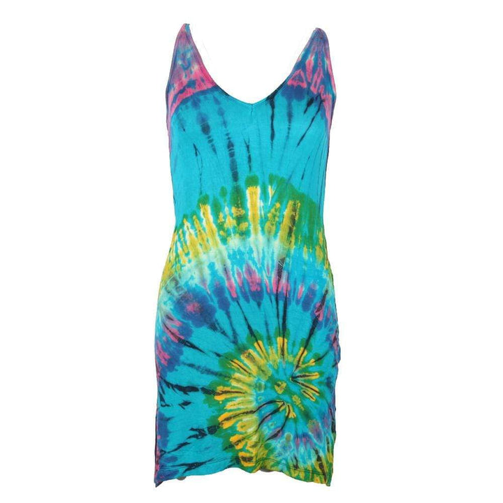 Tie Dye Halter Mini Dress