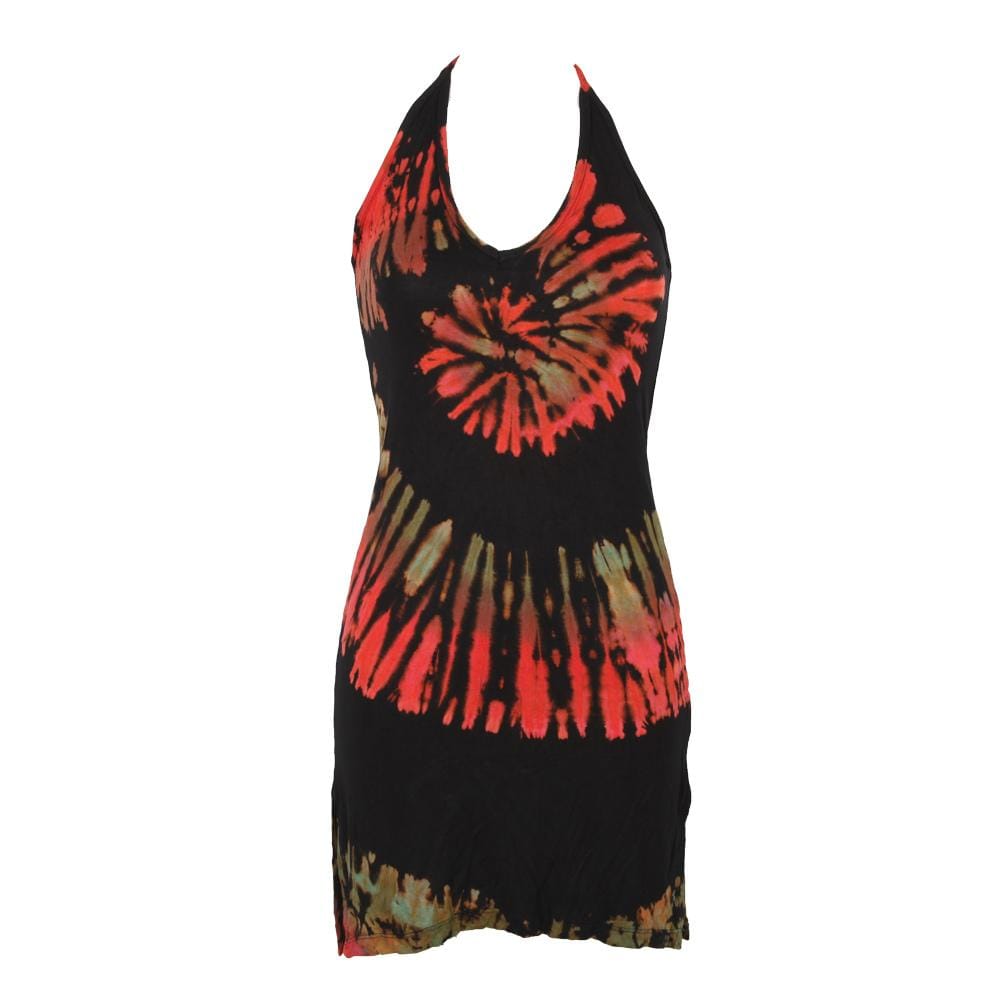 Tie Dye Halter Mini Dress