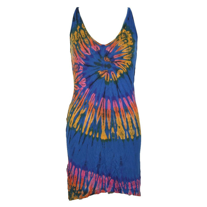 Tie Dye Halter Mini Dress