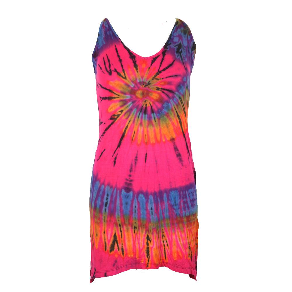 Tie Dye Halter Mini Dress