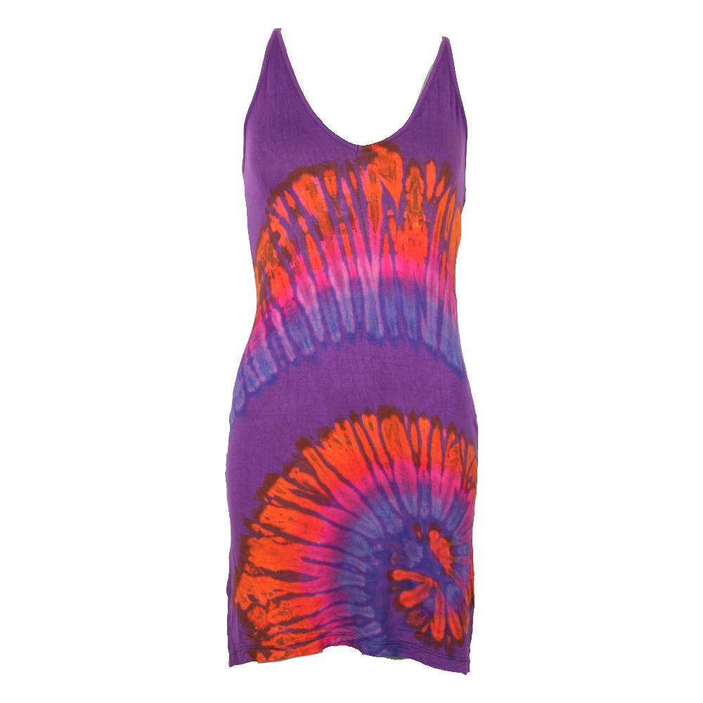 Tie Dye Halter Mini Dress