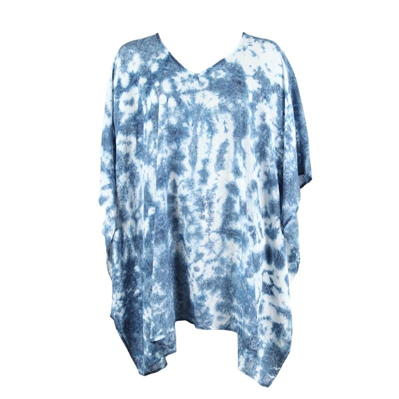 Shibori Indigo Beach Cover-Up