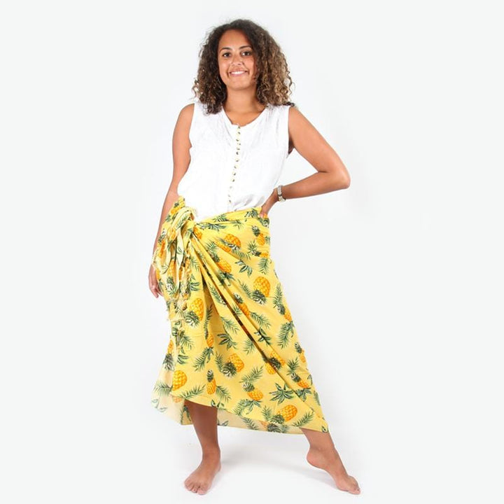 Pineapple Print Sarong