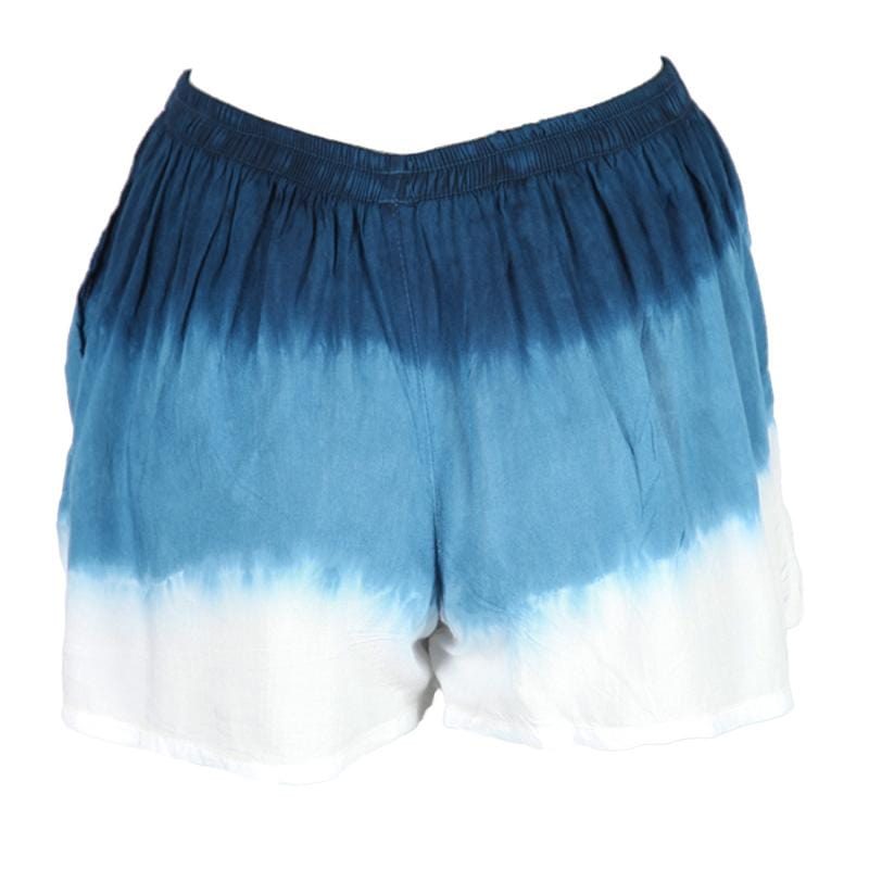 Shibori Indigo Tie Dye Shorts