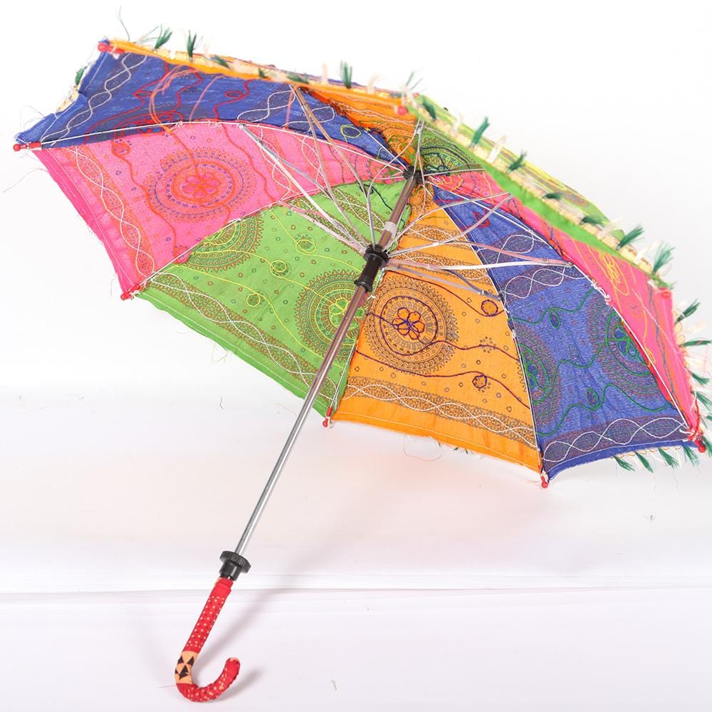 Small Embroidered Sun Umbrella