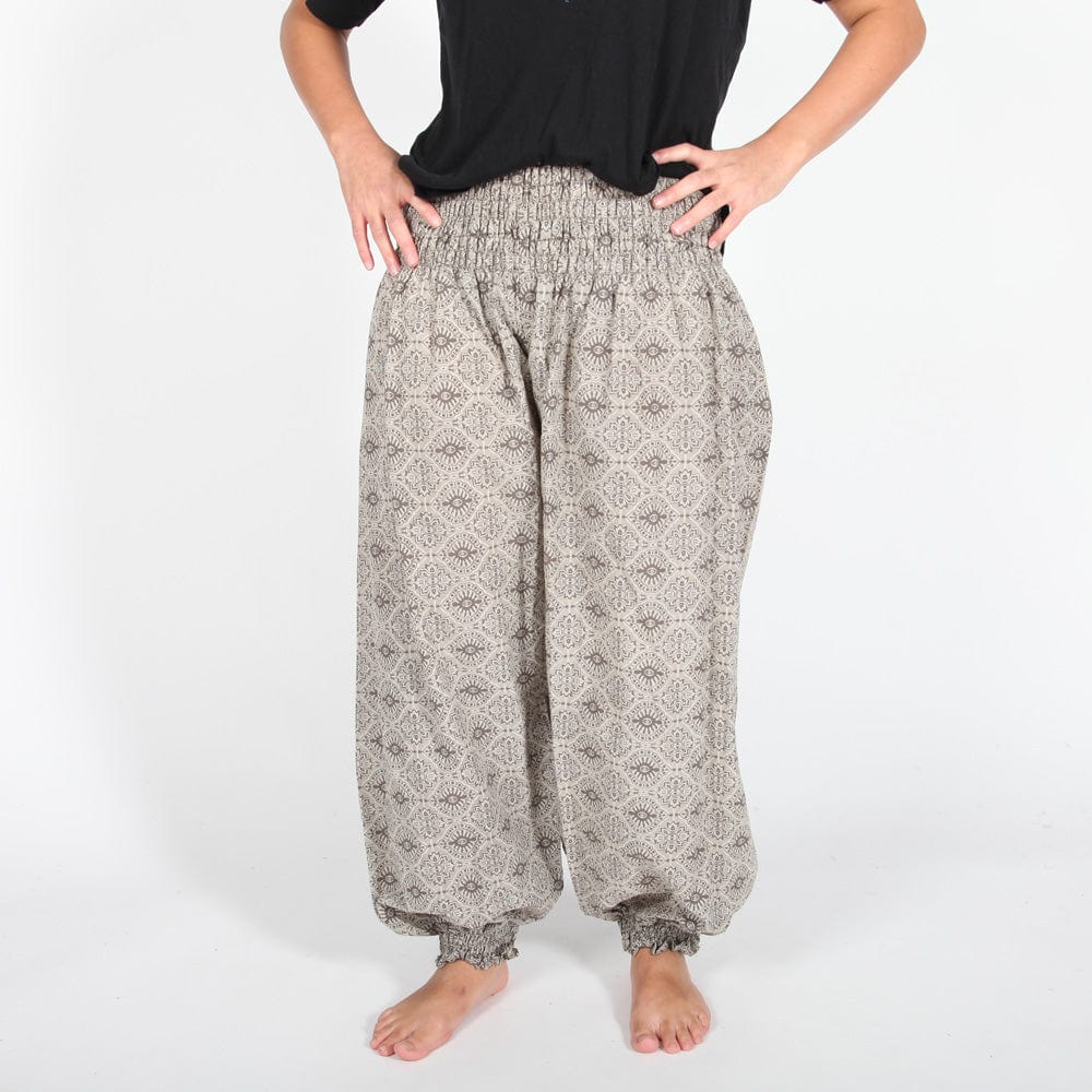 Cotton Block Print Genie Pants