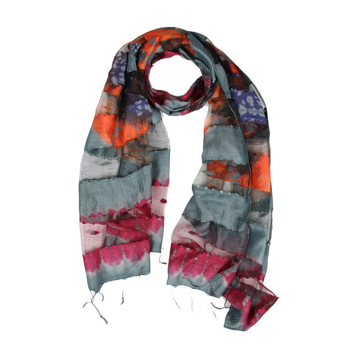 Tie Dye Silk Scarf