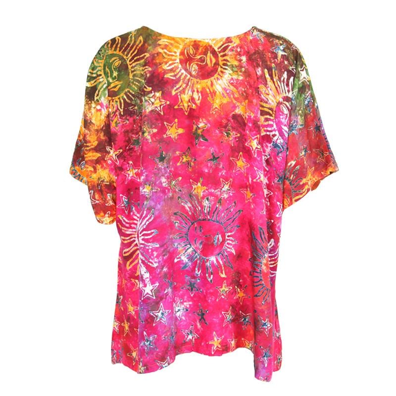 Tie Dye Celestial Short Kaftan..