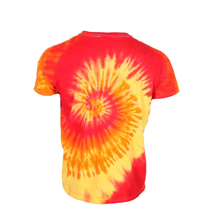 Red & Yellow Tie Dye T Shirt