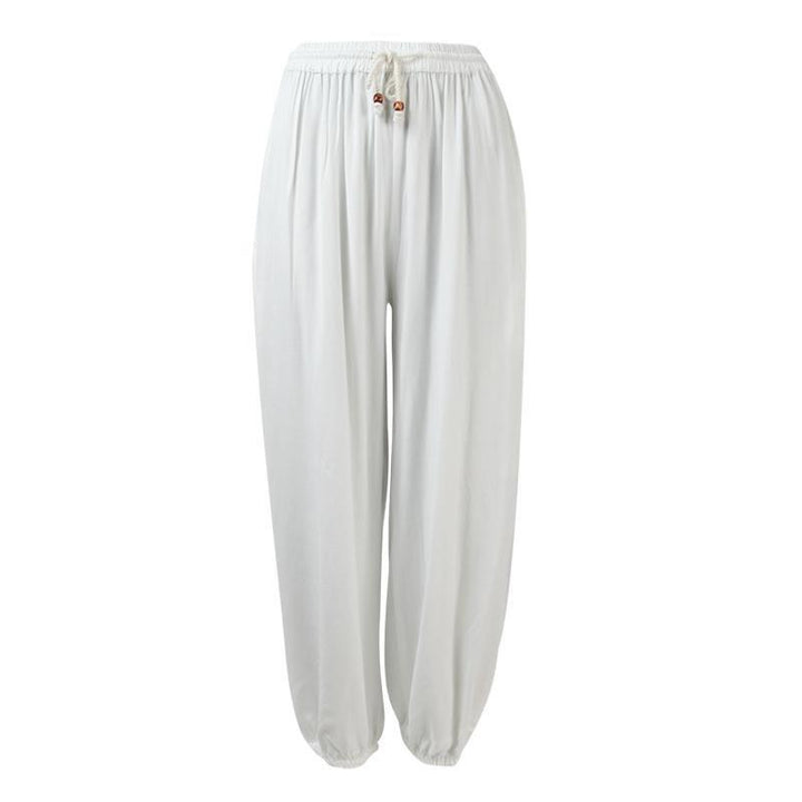 White Harem Pants