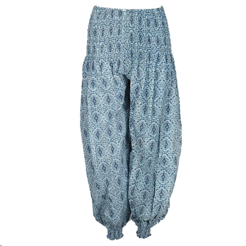 Cotton Block Print Genie Pants